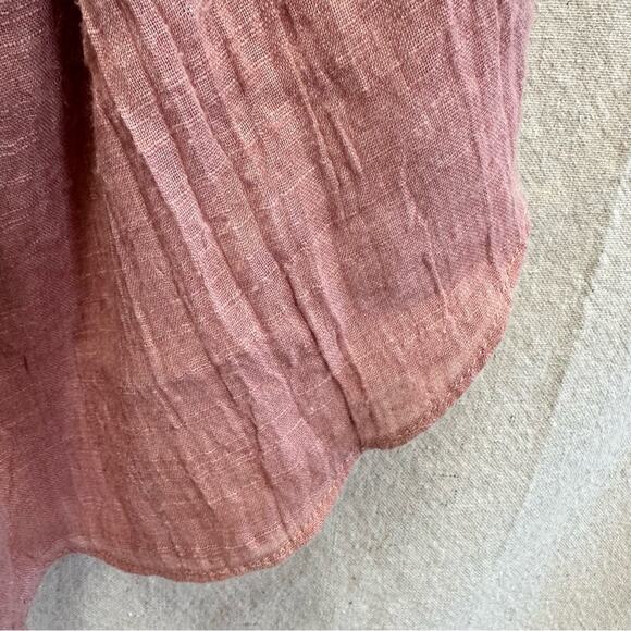 MISA Los Angeles Anouk Short Sleeve Off the Shoulder tie Top Small cottagecore - Picture 11 of 16